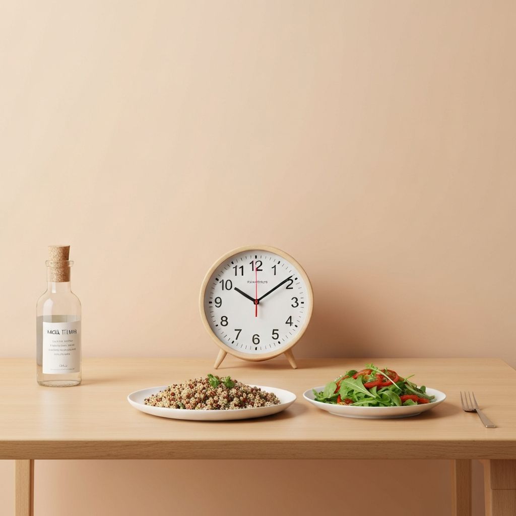 Consistent meal schedule throughout the day